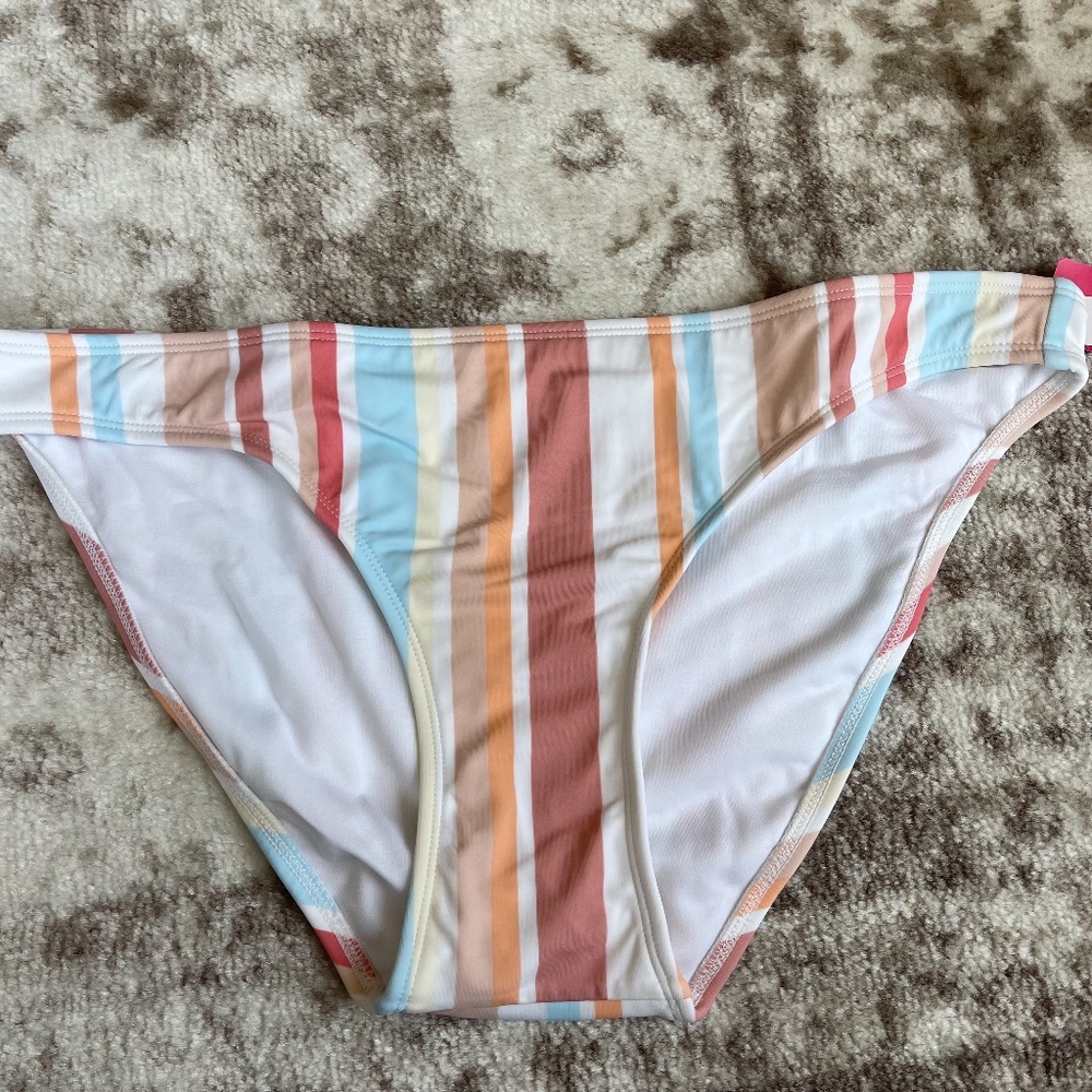 Xhilaration Striped Bikini Swimsuit Bottom Sz XL NWT - Picture 2 of 8